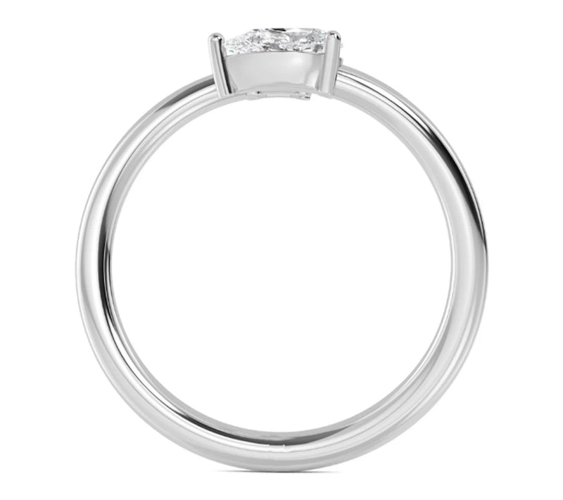 Vida Lab Diamonds 0.50 cttw Wrap Ring, 14K White Gold — View 6