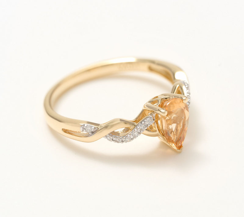 Vault Discoveries Imperial Topaz Ring, 14K Yellow Gold — View 2