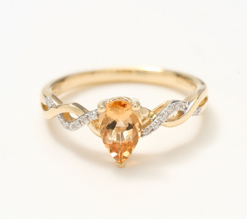 Vault Discoveries Imperial Topaz Ring, 14K Yellow Gold — Main view