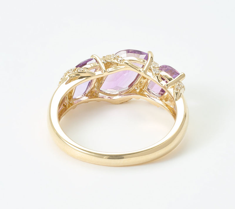 Vault Discoveries Flame Cut Ring, 14K Yellow Gold — View 3