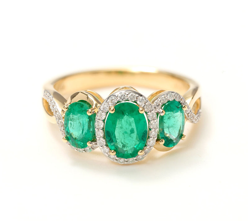 Vault Discoveries Brazilian Emerald, 14K Yellow Gold — Main view