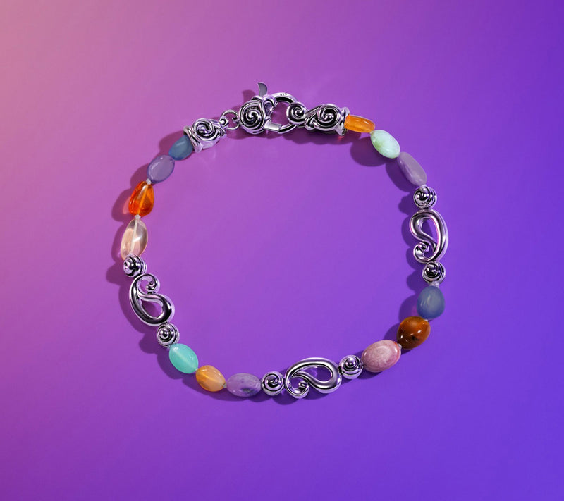 Third Person Sterling Silver Creative Soul Opal Bracelet, 12.5g — View 3