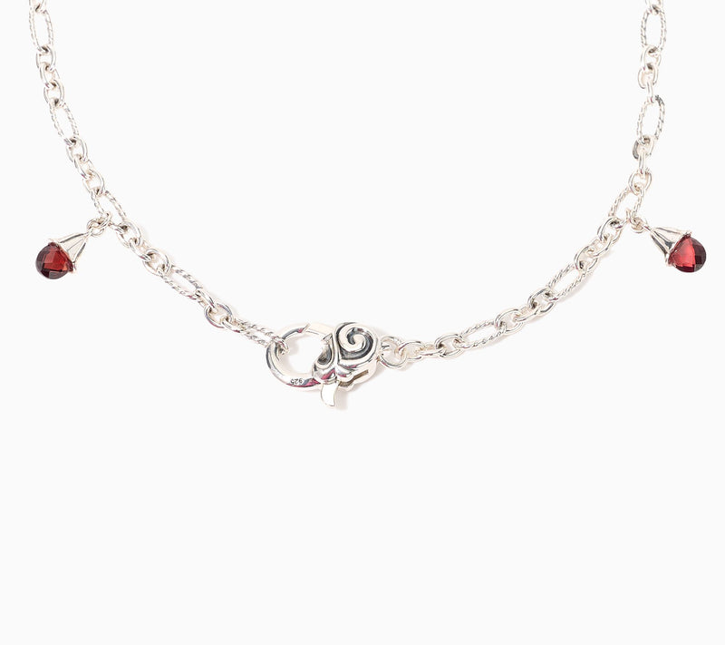 Third Person Sterling Silver Wild Child Briolette Anklet, 5.8g — View 9