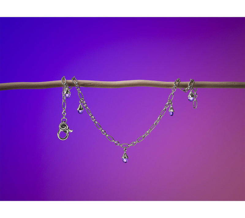 Third Person Sterling Silver Wild Child Briolette Anklet, 5.8g — View 11