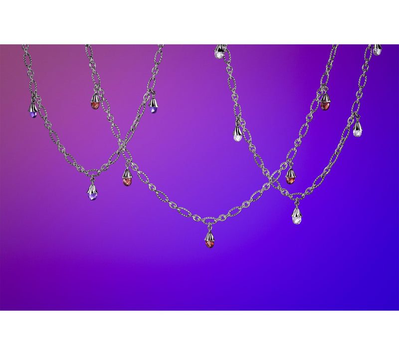 Third Person Sterling Silver Wild Child Briolette Anklet, 5.8g — View 10