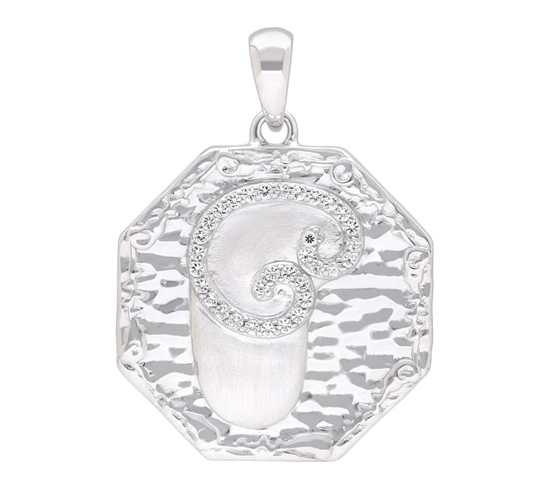Goddaughters Sterling Topaz Gratitude Rose Medallion Pendant — View 8