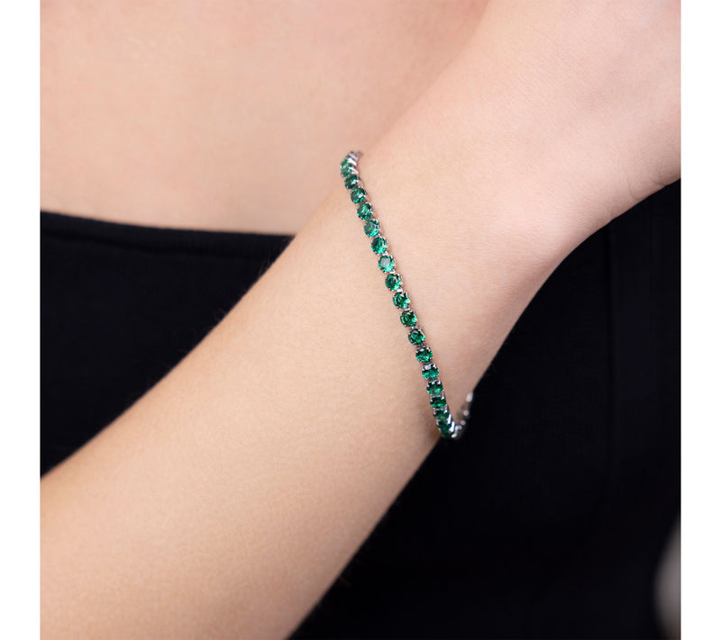 Steel by Design 9.75 cttw Tennis Bracelet — View 3