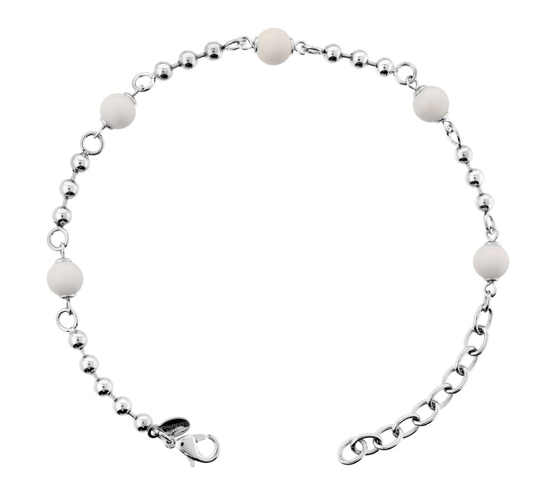 Steel By Design Adjustable Gemstone & Bead Ankle Bracelet — View 7