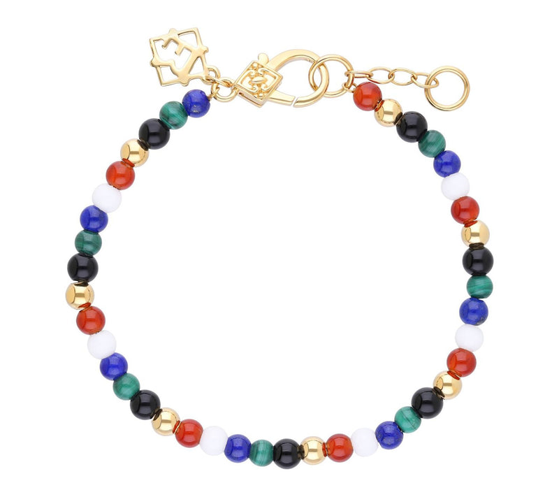 Elyse Ryan 14K Gold Clad Multi-Gemstone BeadedBracelet — Main view