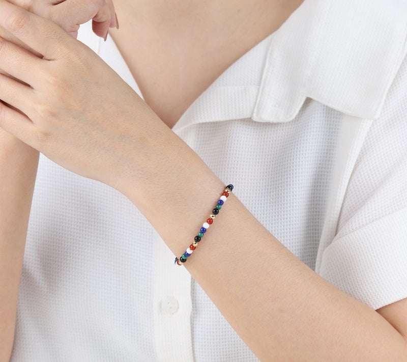 Elyse Ryan 14K Gold Clad Multi-Gemstone BeadedBracelet — View 4