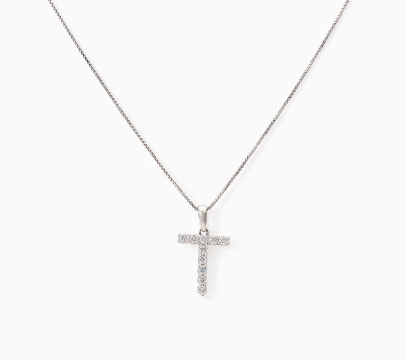 Fire Light Lab Grown Diamond 0.30 cttw Initial Pendant Silver — View 41