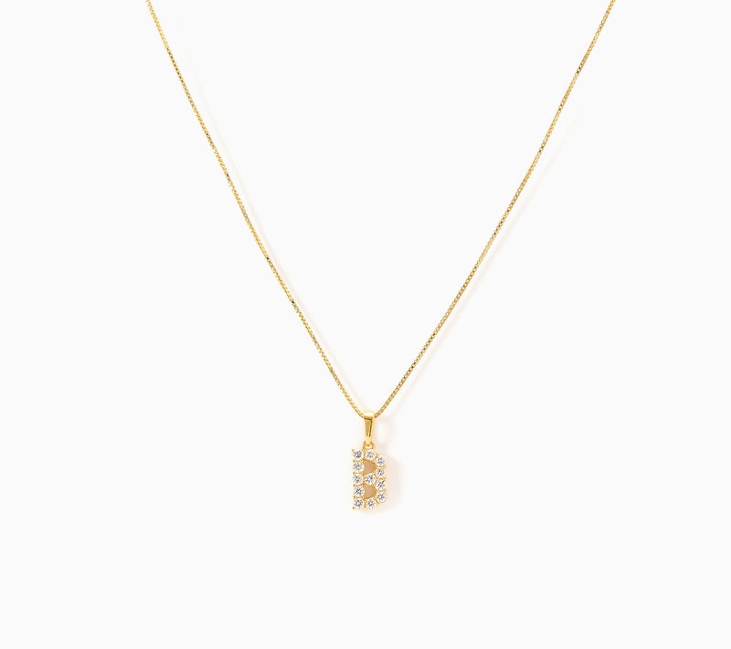 Fire Light Lab Grown Diamond 0.30 cttw Initial Pendant Gold-Plated — View 5