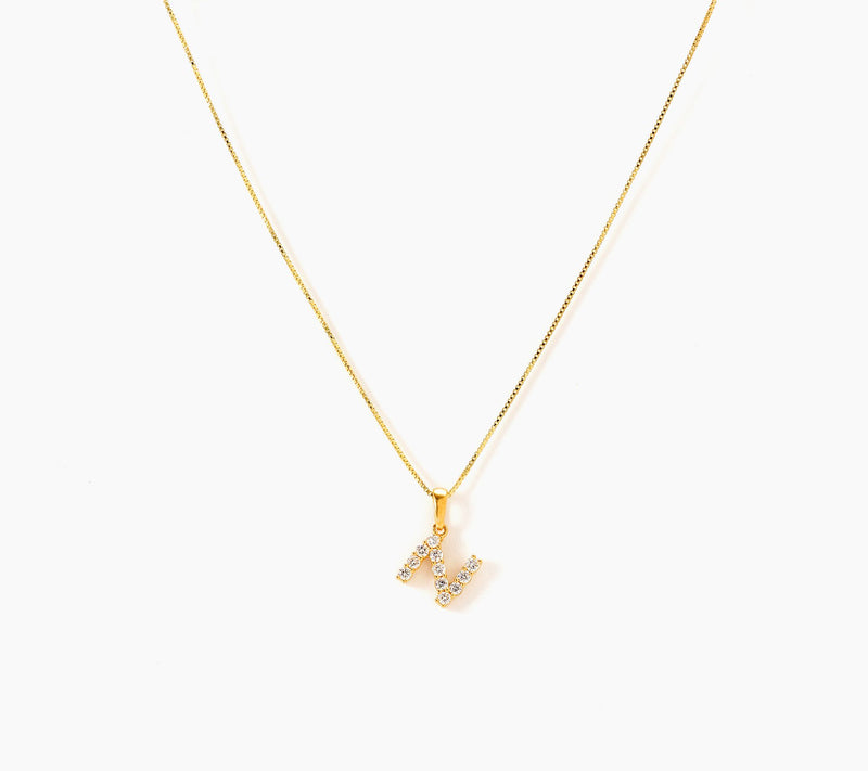 Fire Light Lab Grown Diamond 0.30 cttw Initial Pendant Gold-Plated — View 29
