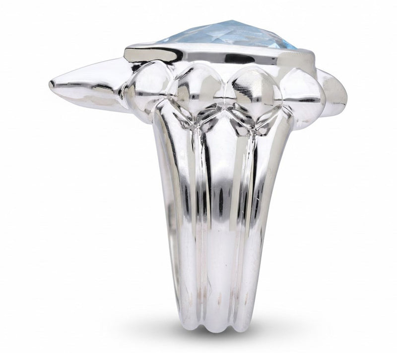 Margo Manhattan Sterling Silver Blue Topaz RyanRing — View 3