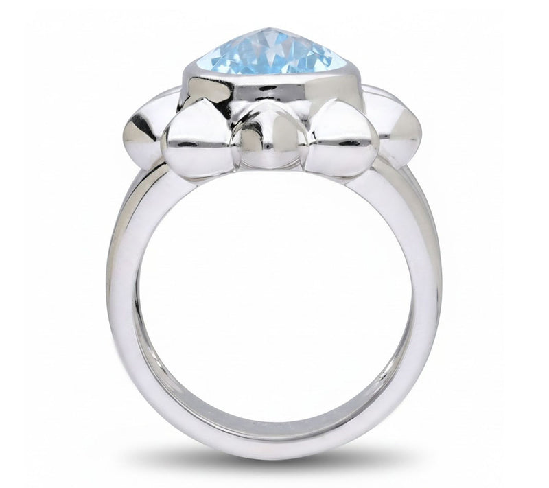 Margo Manhattan Sterling Silver Blue Topaz RyanRing — View 2