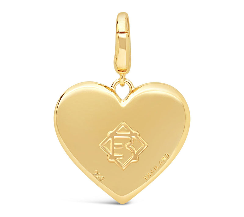 Elyse Ryan 14K Gold Clad Heart Pendant Enhancer — View 3