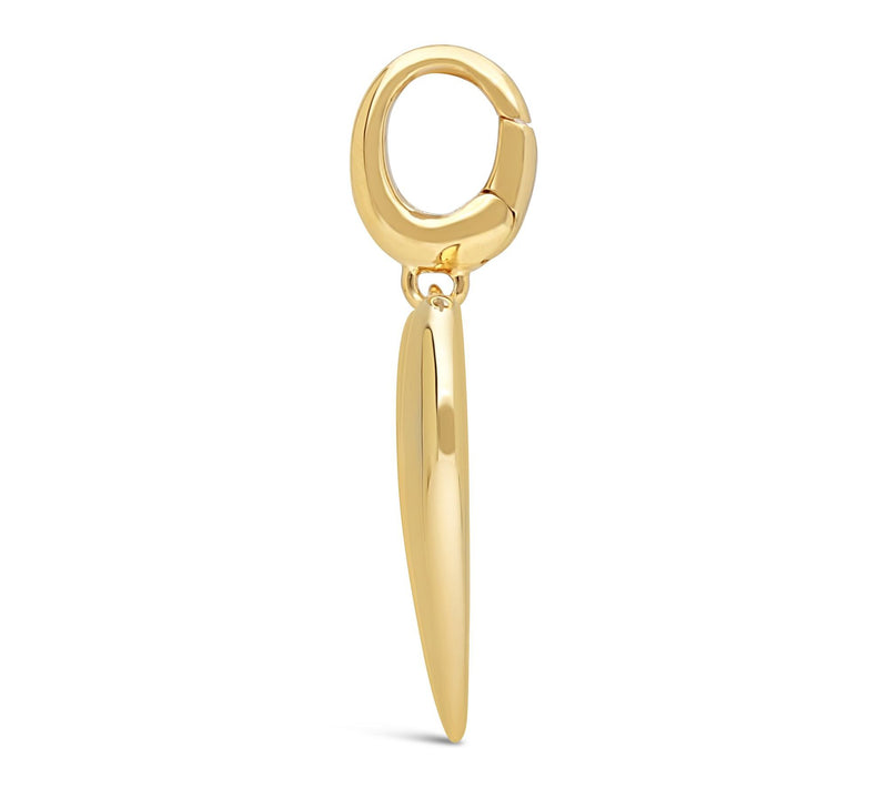 Elyse Ryan 14K Gold Clad Heart Pendant Enhancer — View 2