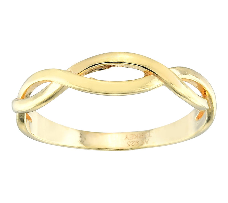 Silver Style Eternity Design Band Ring, Sterling — View 2