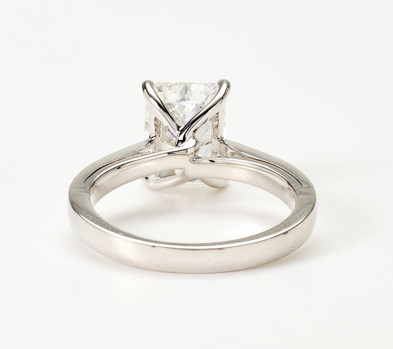 Fire Light Lab Grown Diamond Radiant 3 cttw Ring, 14k Gold — View 3