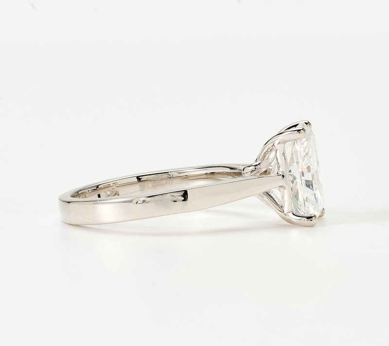 Fire Light Lab Grown Diamond Radiant 3 cttw Ring, 14k Gold — View 4