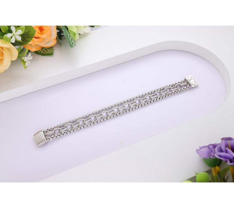 Ariva Sterling Silver Multi-Chain Bracelet — View 5