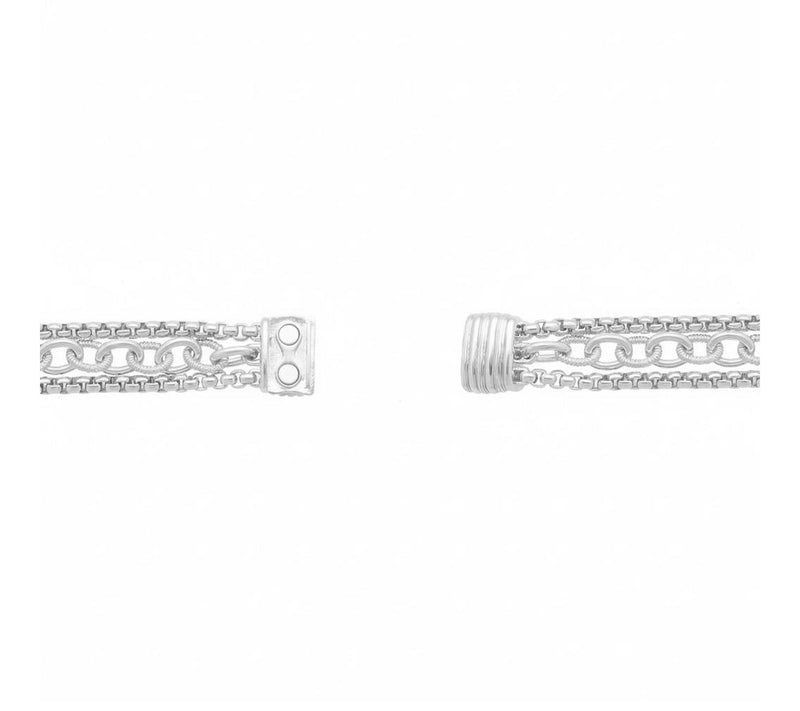 Ariva Sterling Silver Multi-Chain Bracelet — View 3