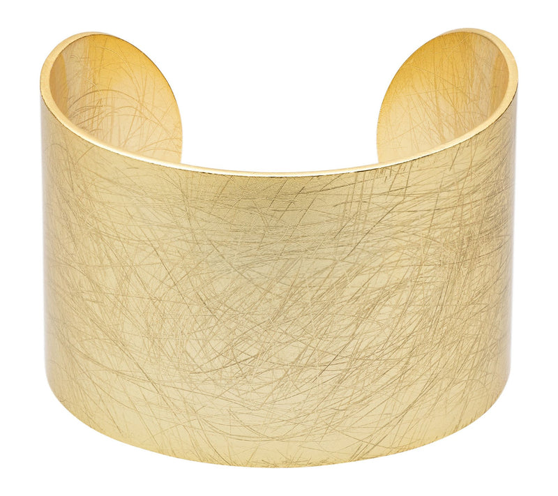 Youzey Brushed Wide Cuff Statement Bracelet — Main view