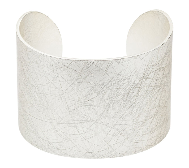 Youzey Brushed Wide Cuff Statement Bracelet — View 5