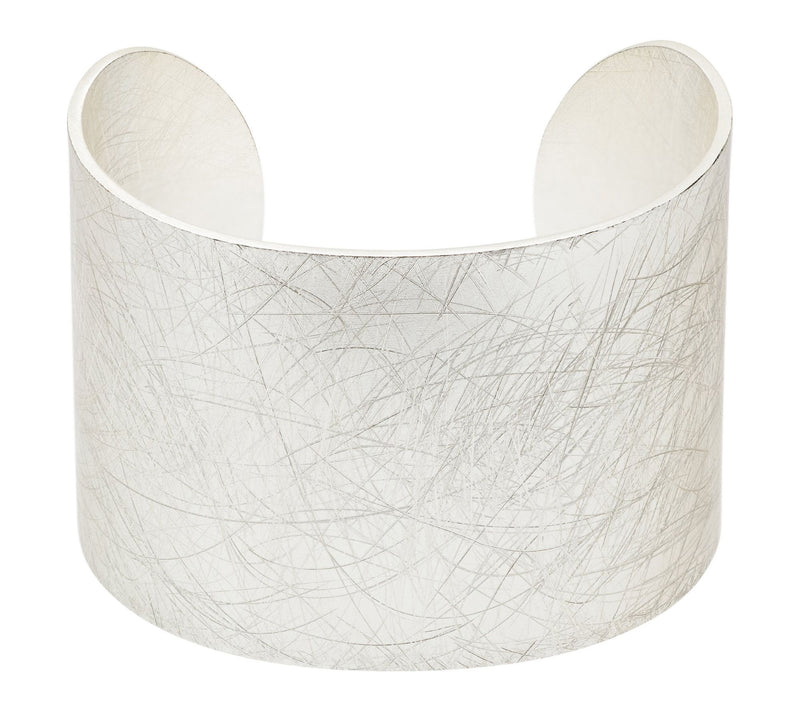 Youzey Brushed Wide Cuff Statement Bracelet — View 11