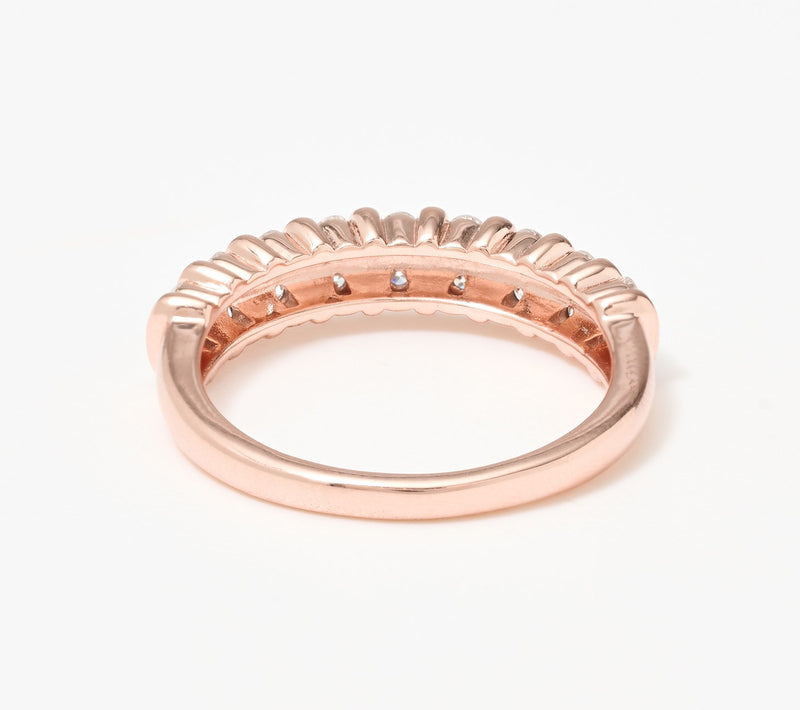 Fire Light Lab Grown Diamond 0.45 cttw Double Row Band Ring — View 3