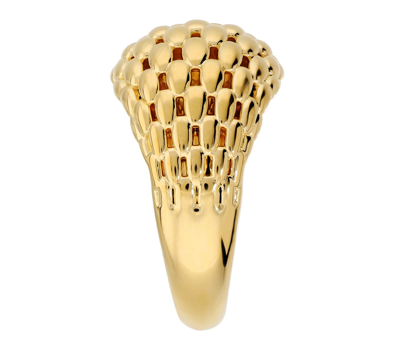 David Markstein Graduated Mesh Ring, 14K Gold Over Resin — View 2