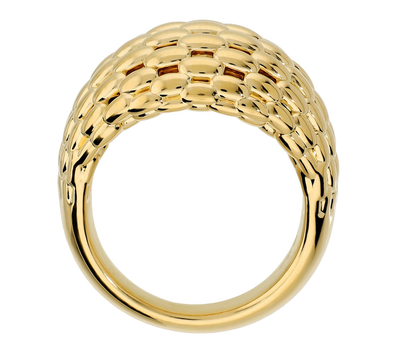 David Markstein Graduated Mesh Ring, 14K Gold Over Resin — View 3