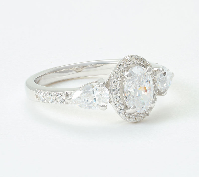 Diamonique x Kathy Levine Heritage Ring, Sterling Silver — View 7