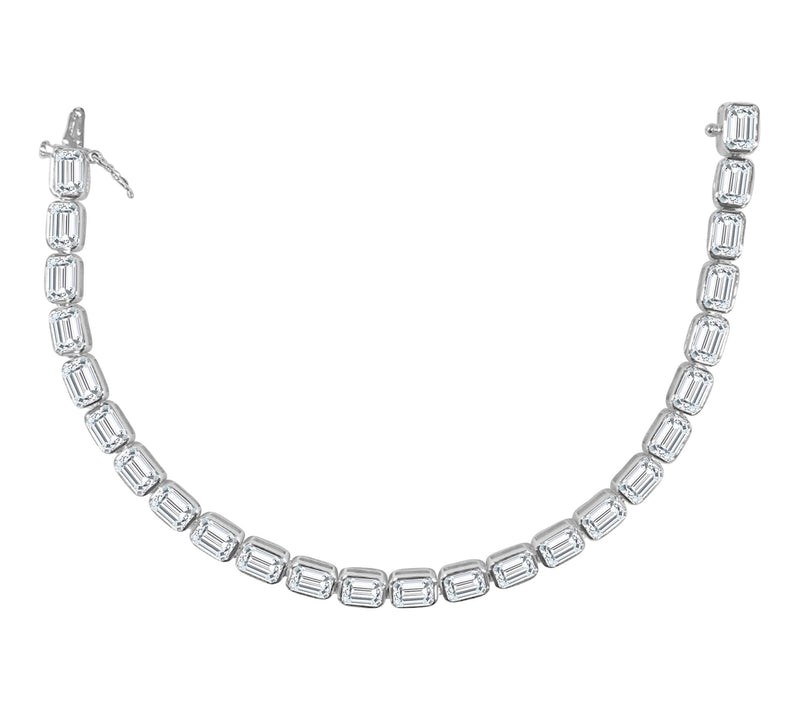 Fire Light 16.00 cttw Lab Grown Diamond TennisBracelet, 14K — Main view