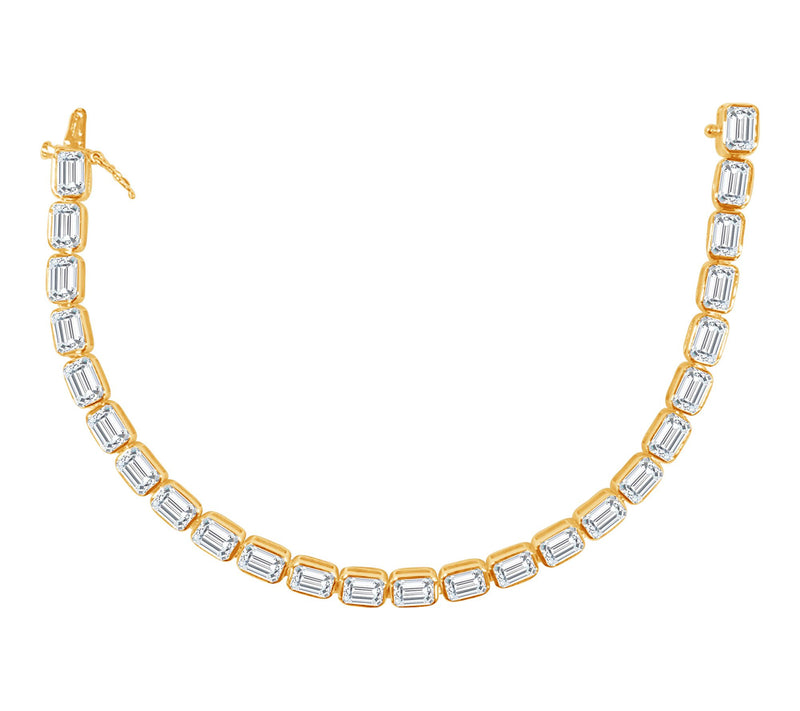 Fire Light 16.00 cttw Lab Grown Diamond TennisBracelet, 14K — View 7