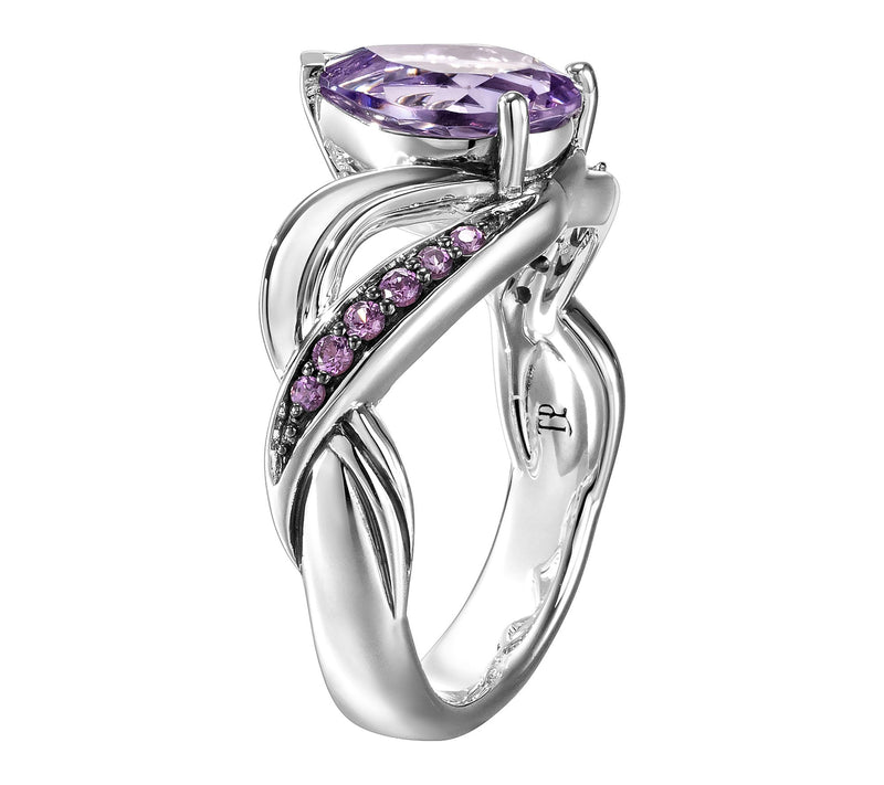 Third Person Sterling Silver Garden Party Gemstone Ring — View 6