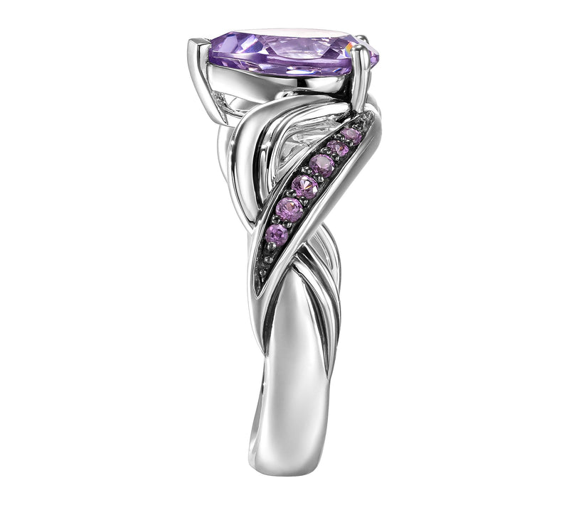 Third Person Sterling Silver Garden Party Gemstone Ring — View 7