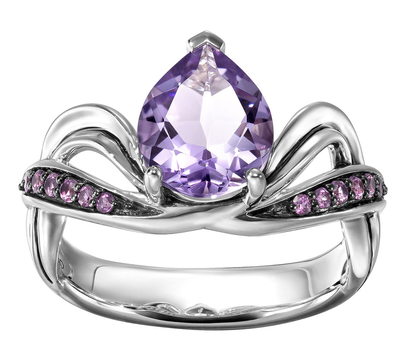 Third Person Sterling Silver Garden Party Gemstone Ring — Main view