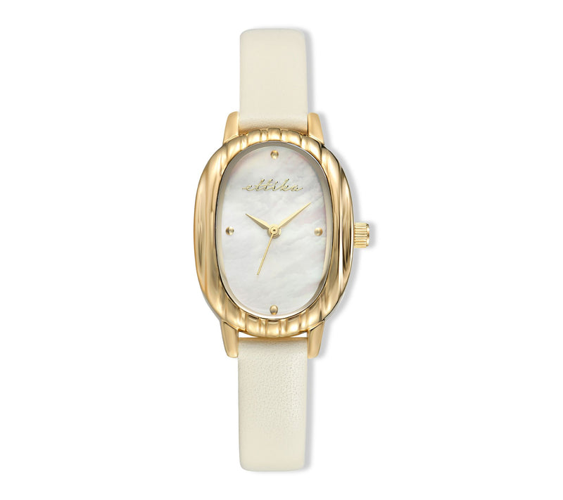 Ettika Women's Timeless Texture Leather Watch — View 3