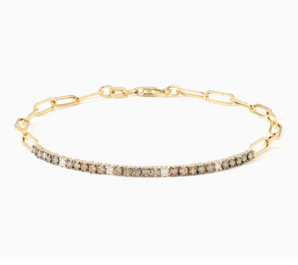 Kallati 0.80 cttw Coco Diamond Bracelet, 14k Gold