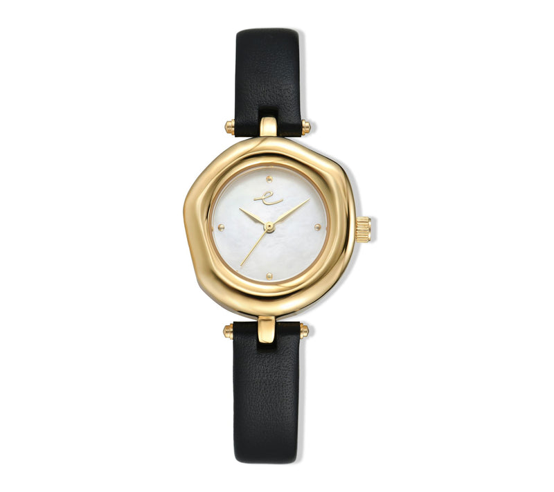Ettika Women's Open Circle Leather Strap Watch — View 11