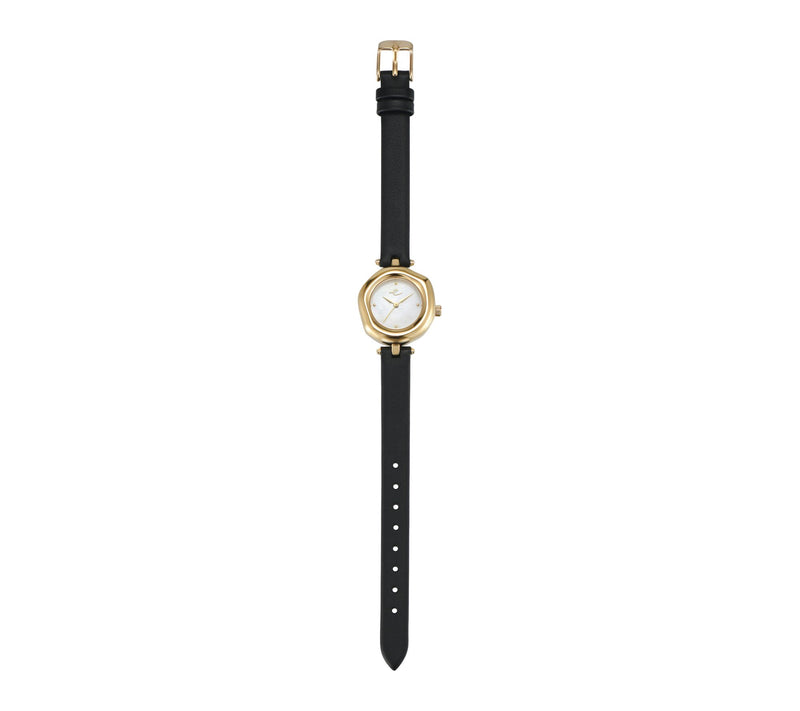 Ettika Women's Open Circle Leather Strap Watch — View 7