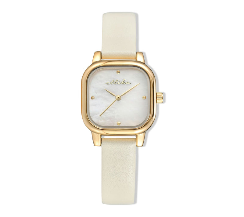 Ettika Women's Classic Square Leather Watch — Main view