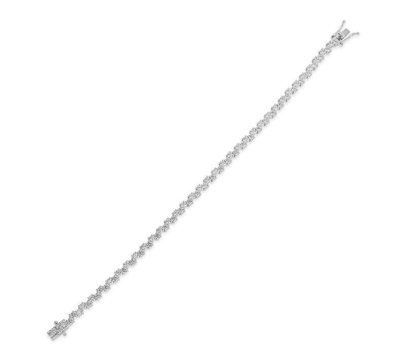 Diamonique x Kathy Levine Wavy Tennis Bracelet,Sterling — View 2