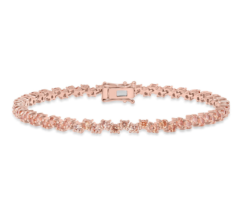 Diamonique x Kathy Levine Wavy Tennis Bracelet,Sterling — View 10