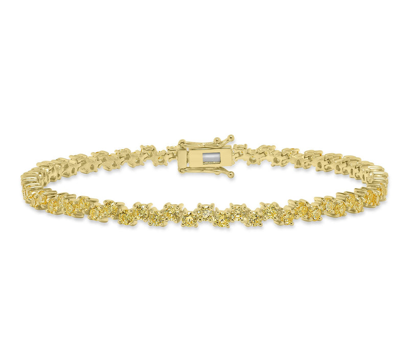 Diamonique x Kathy Levine Wavy Tennis Bracelet,Sterling — View 12