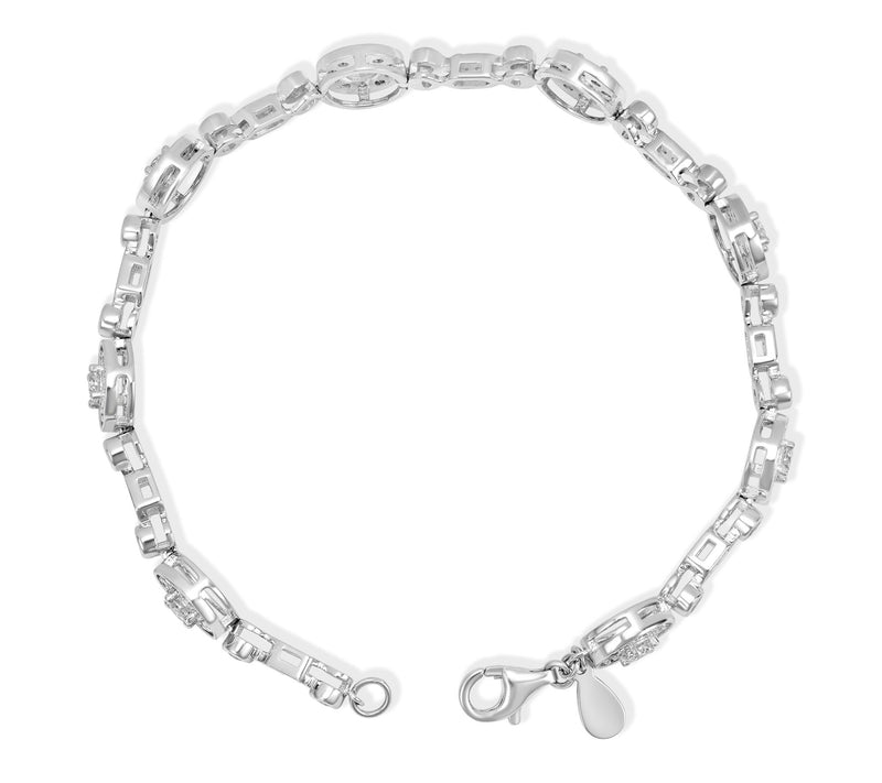 Diamonique x Kathy Levine Touch of Color Bracelet, Sterling — View 5