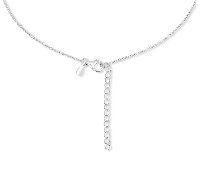 Diamonique x Kathy Levine Princess Cut Halo Necklace, Sterling — View 5