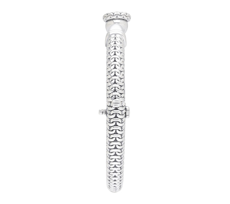 Tiffany Kay Studio Sterling Silver Button Hinged Bangle — View 3
