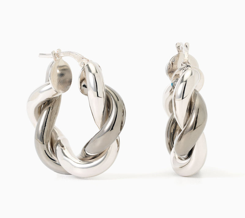 David Markstein Bronze 1" Bold Double Wrapped Hoop Earrings — View 11